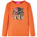 Vidaxl kindershirt met lange mouwen 116 oranjebruin