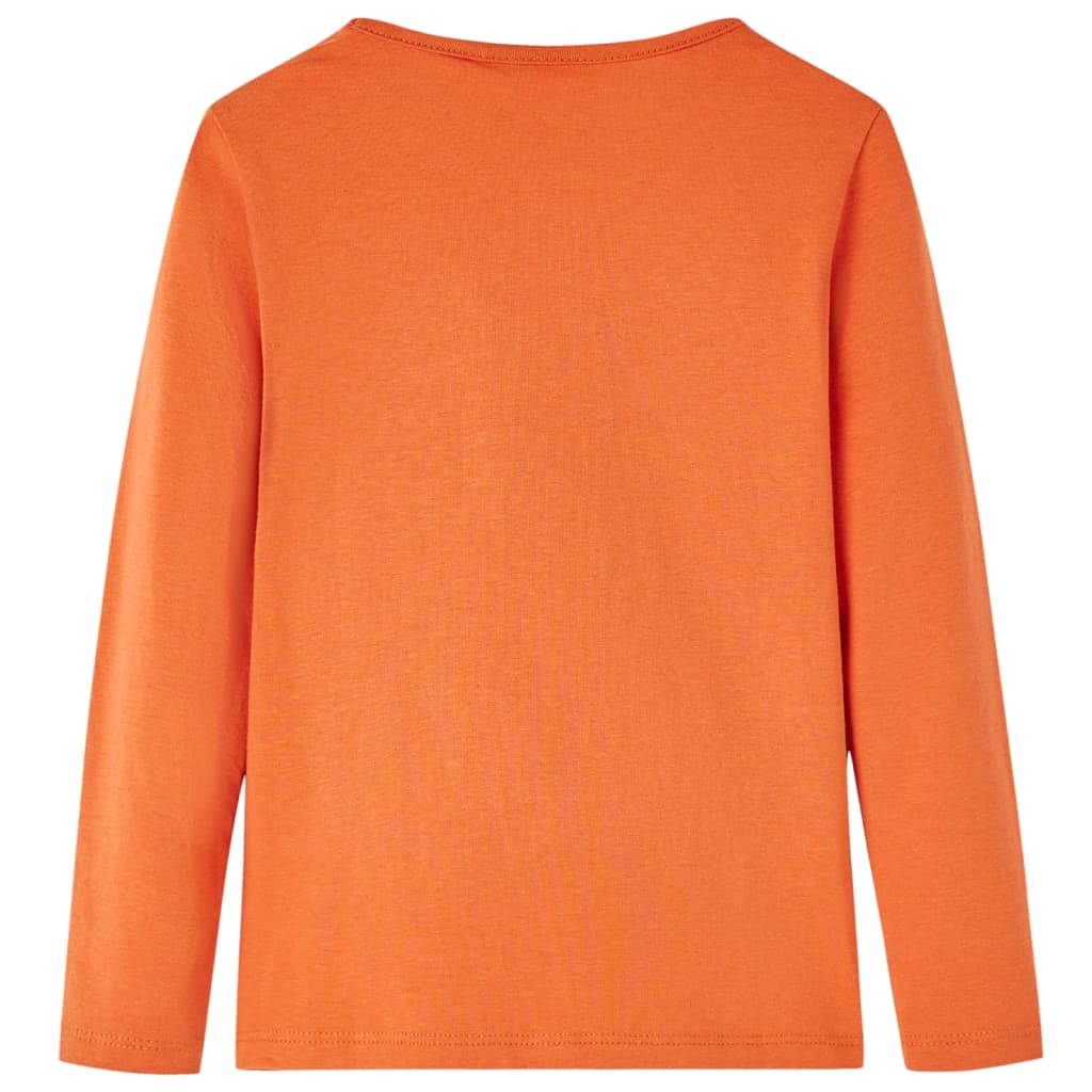Vidaxl kindershirt met lange mouwen 116 oranjebruin