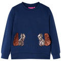 Vidaxl kindertrui 128 marineblauw