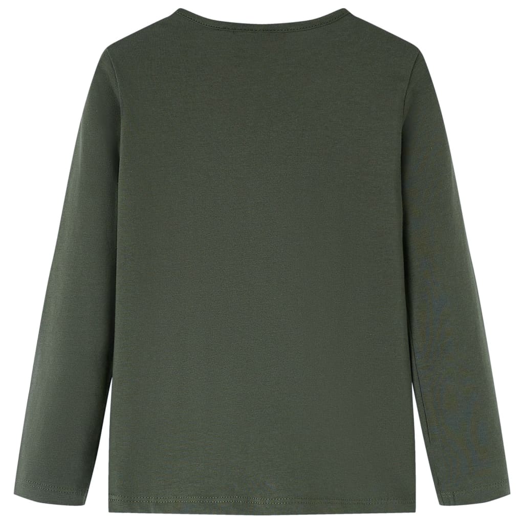 Vidaxl kindershirt met lange mouwen 128 kakikleurig