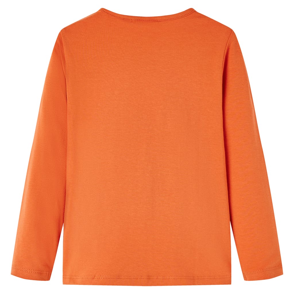 Vidaxl kindershirt met lange mouwen 104 oranjebruin