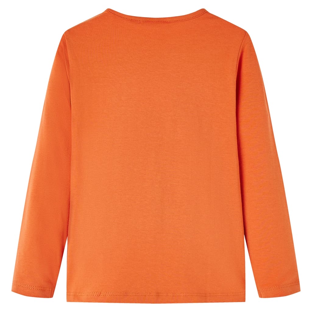 Vidaxl kindershirt met lange mouwen 116 oranjebruin