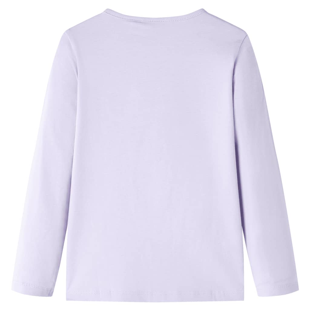 Vidaxl kindershirt met lange mouwen 128 lichtlila