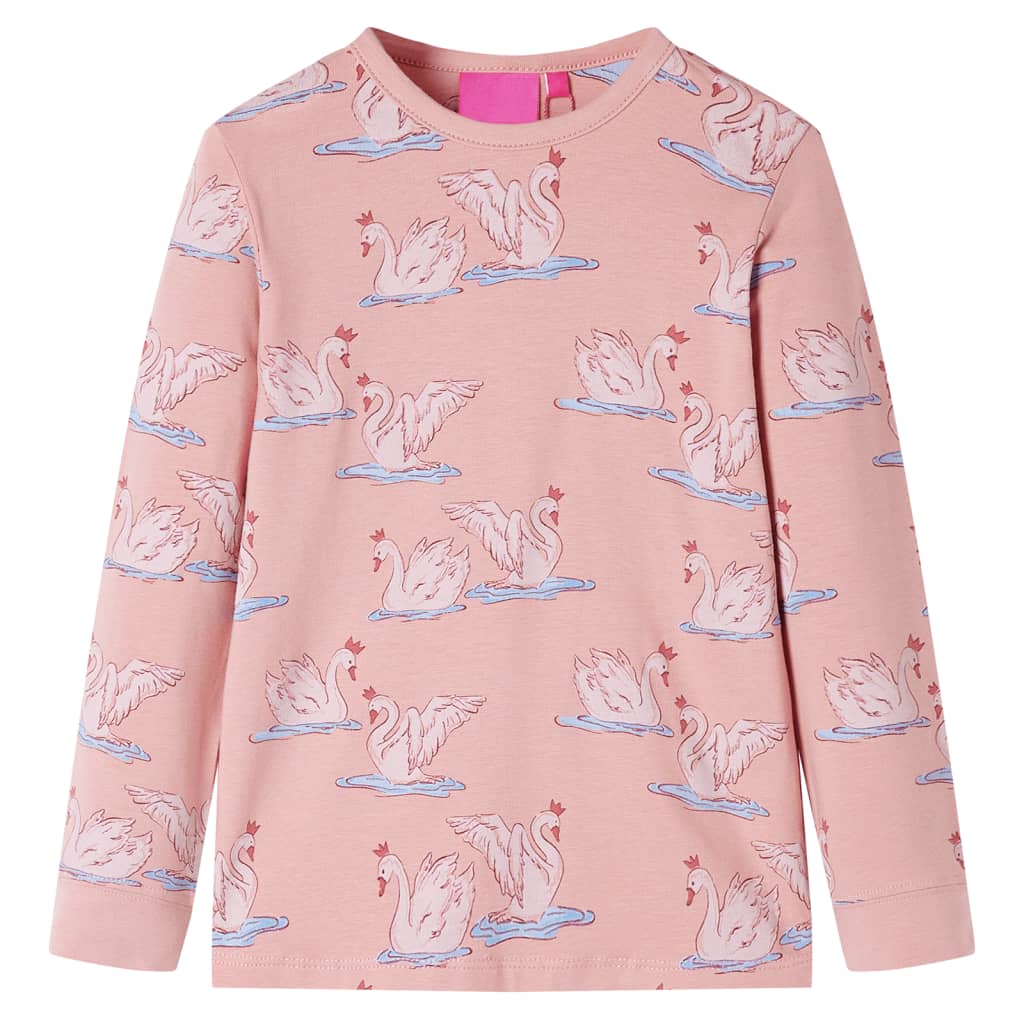 Vidaxl kinderpyjama met lange mouwen 104 lichtroze