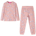 Vidaxl kinderpyjama met lange mouwen 116 lichtroze