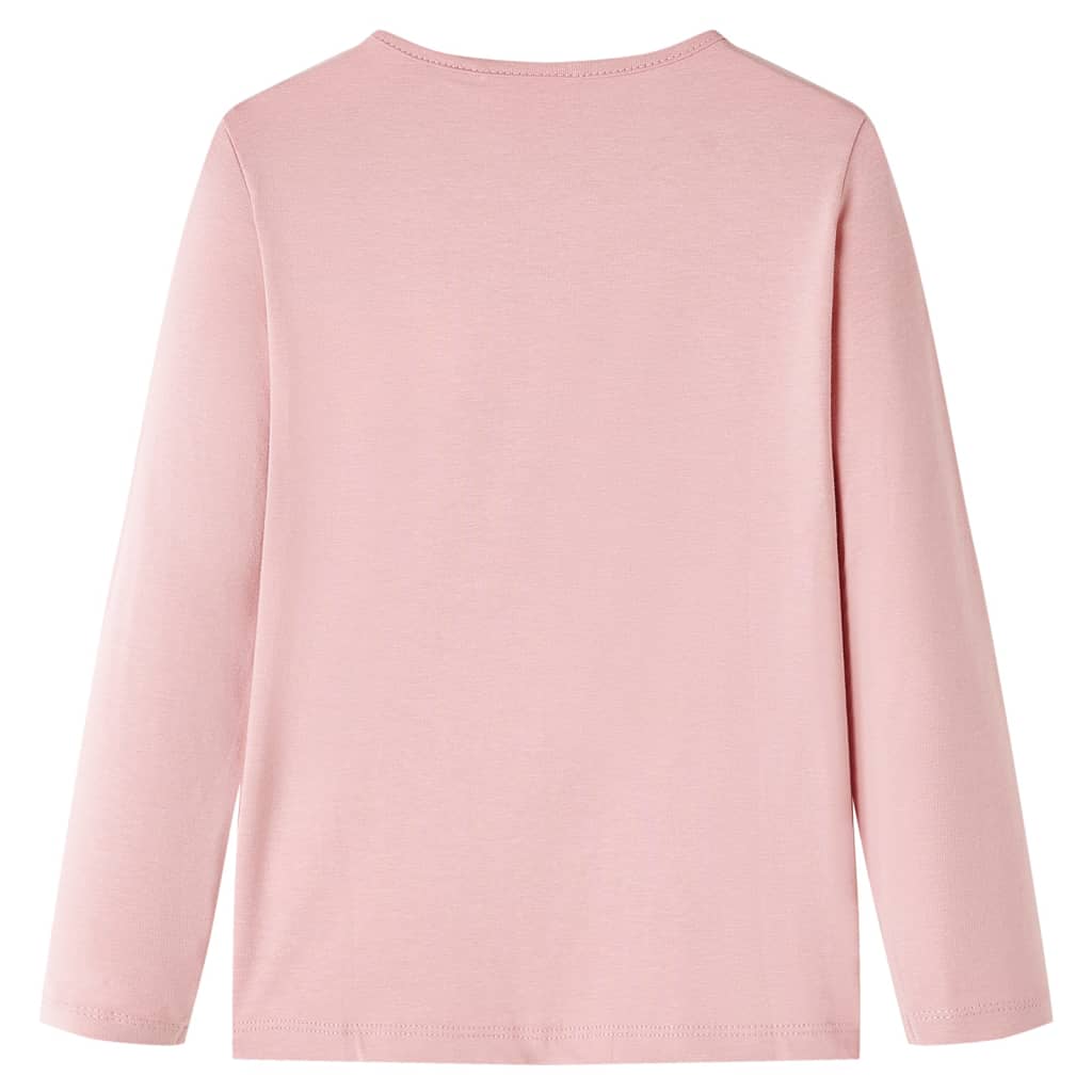Vidaxl kindershirt met lange mouwen 116 lichtroze