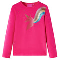 Vidaxl kindershirt met lange mouwen 104 felroze