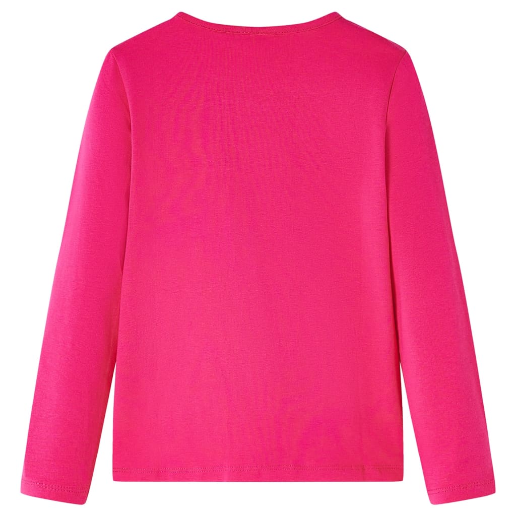 Vidaxl kindershirt met lange mouwen 104 felroze