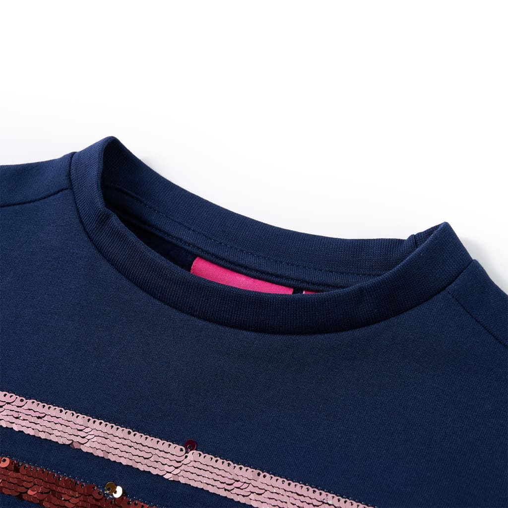 Vidaxl kinderjurk 116 marineblauw