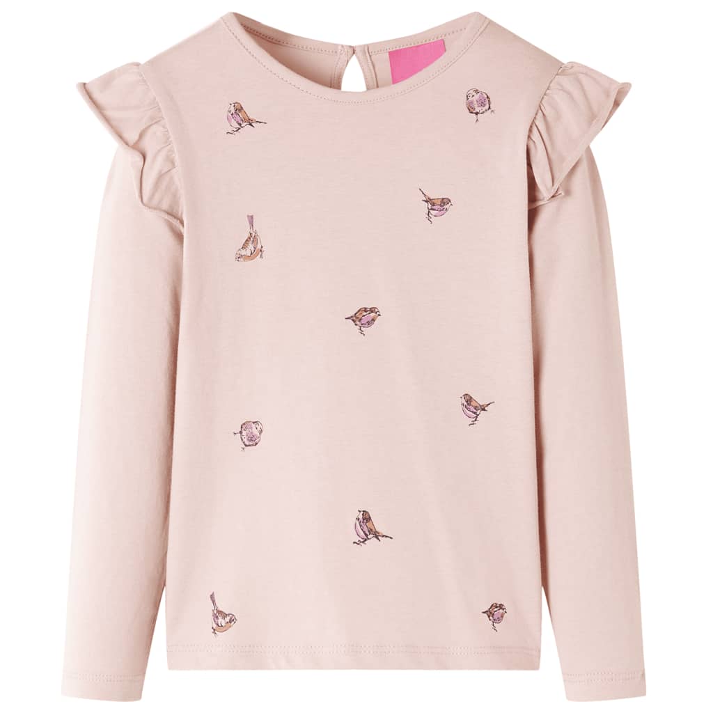 Vidaxl kindershirt met lange mouwen 116 roze