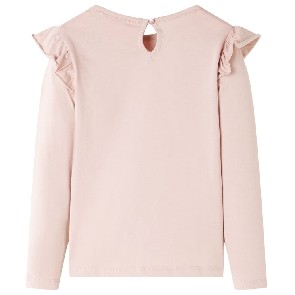 Vidaxl kindershirt met lange mouwen 128 roze