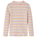 Vidaxl kindershirt met lange mouwen 104 gestreept ecru