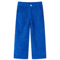 Vidaxl kinderbroek 104 ribfluweel kobaltblauw