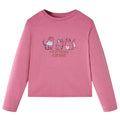 Vidaxl kindershirt met lange mouwen 104 frambooskleurig