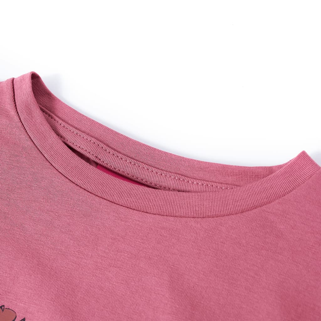 Vidaxl kindershirt met lange mouwen 104 frambooskleurig