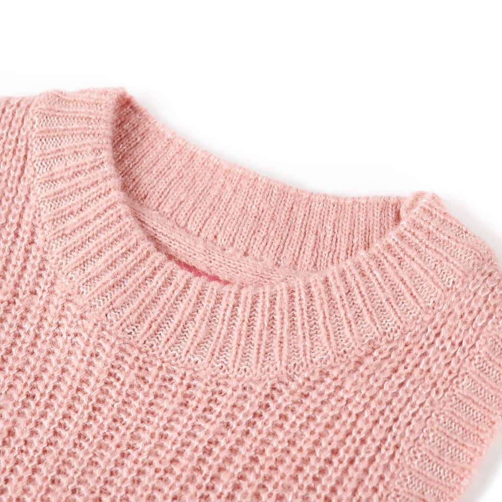 Vidaxl kinderspencer gebreid 104 lichtroze