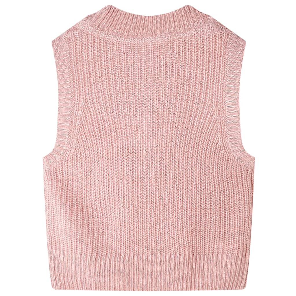 Vidaxl kinderspencer gebreid 116 lichtroze