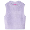 Vidaxl kinderspencer gebreid 128 lichtlila