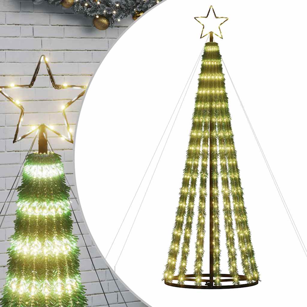 VidaXL LED-Weihnachtsbaum, 275 LEDs, warmweiß, 180 cm