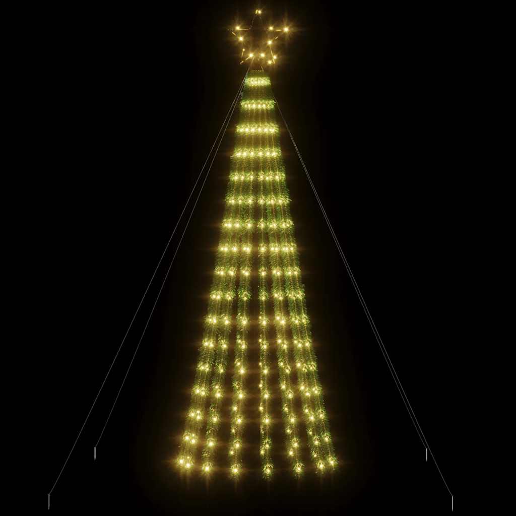 VidaXL LED-Weihnachtsbaum, 275 LEDs, warmweiß, 180 cm