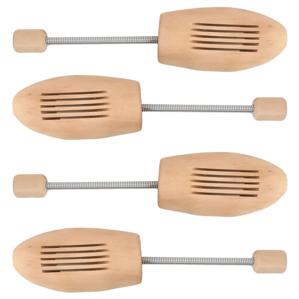 VidaXL Schuhspanner, 2 Paar, EU-Größe 39–42, massives Lotusholz