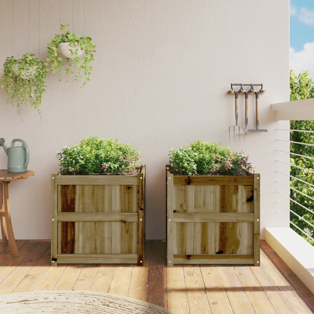 Vidaxl-Pflanzer 2 PC CM imprägniertes Holz