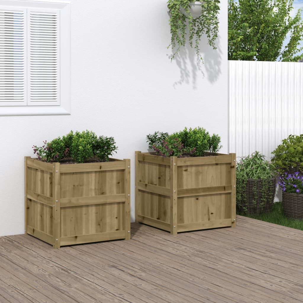 Vidaxl-Pflanzer 2 PC CM imprägniertes Holz