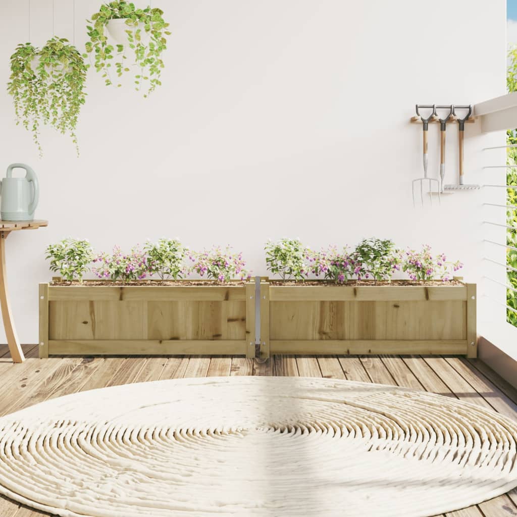 Vidaxl-Pflanzer 2 PC CM imprägniertes Holz