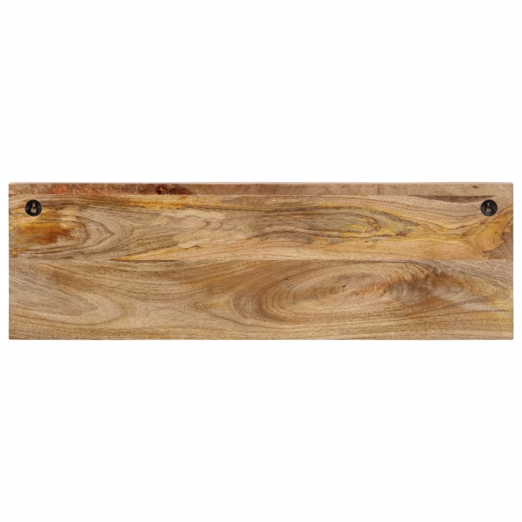 VidaXL Wandgarderobe mit 5 Haken aus massivem Mangoholz