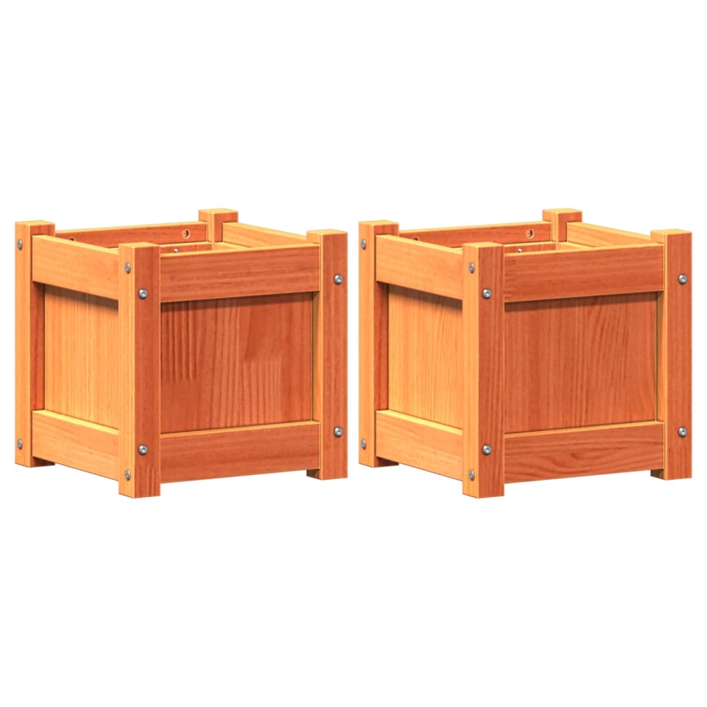 Vidaxl -Pflanzer 2 St. cm Festkiefer Wäsche braun