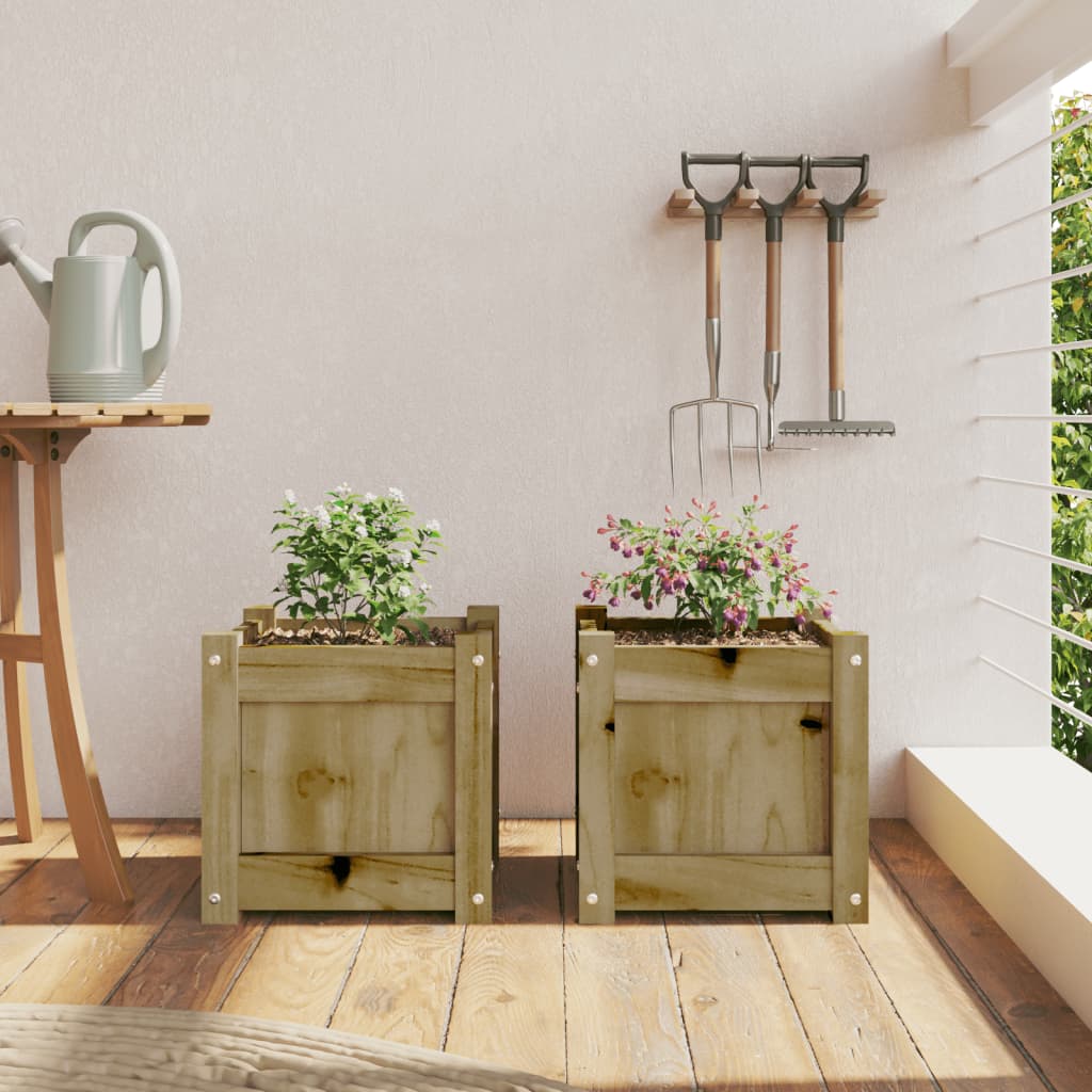 Vidaxl-Pflanzer 2 PC CM imprägniertes Holz