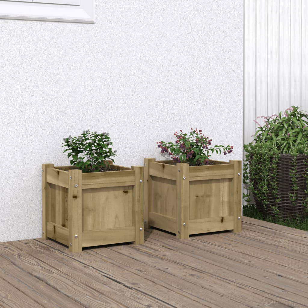 Vidaxl-Pflanzer 2 PC CM imprägniertes Holz