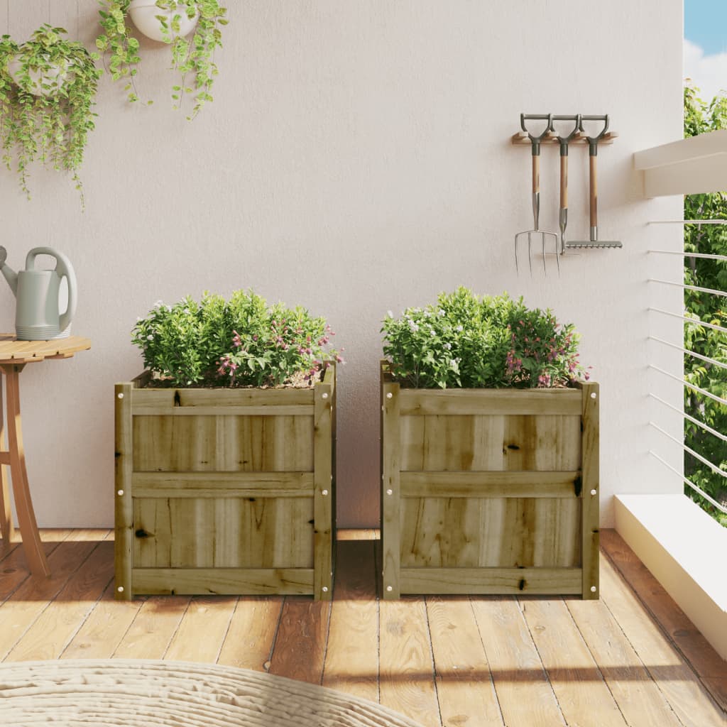 Vidaxl-Pflanzer 2 PC CM imprägniertes Holz