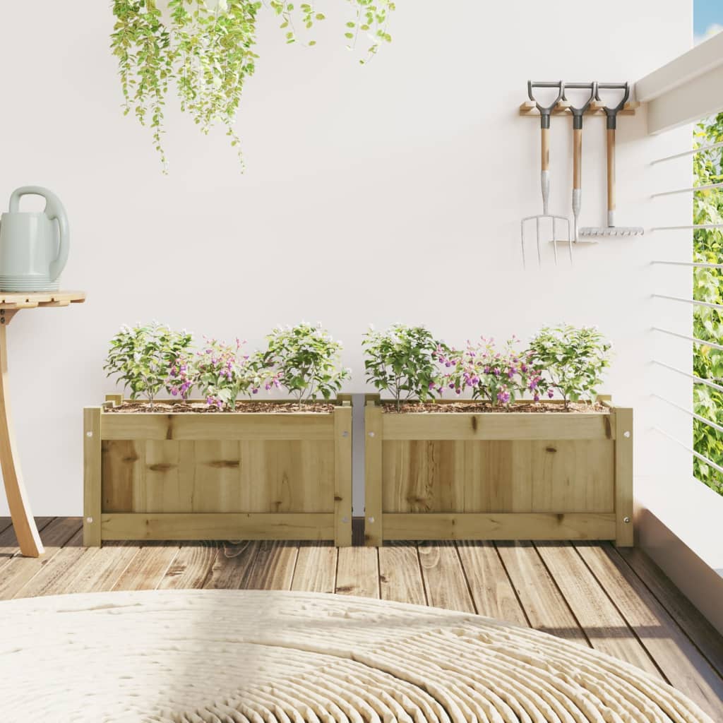 Vidaxl-Pflanzer 2 PC CM imprägniertes Holz