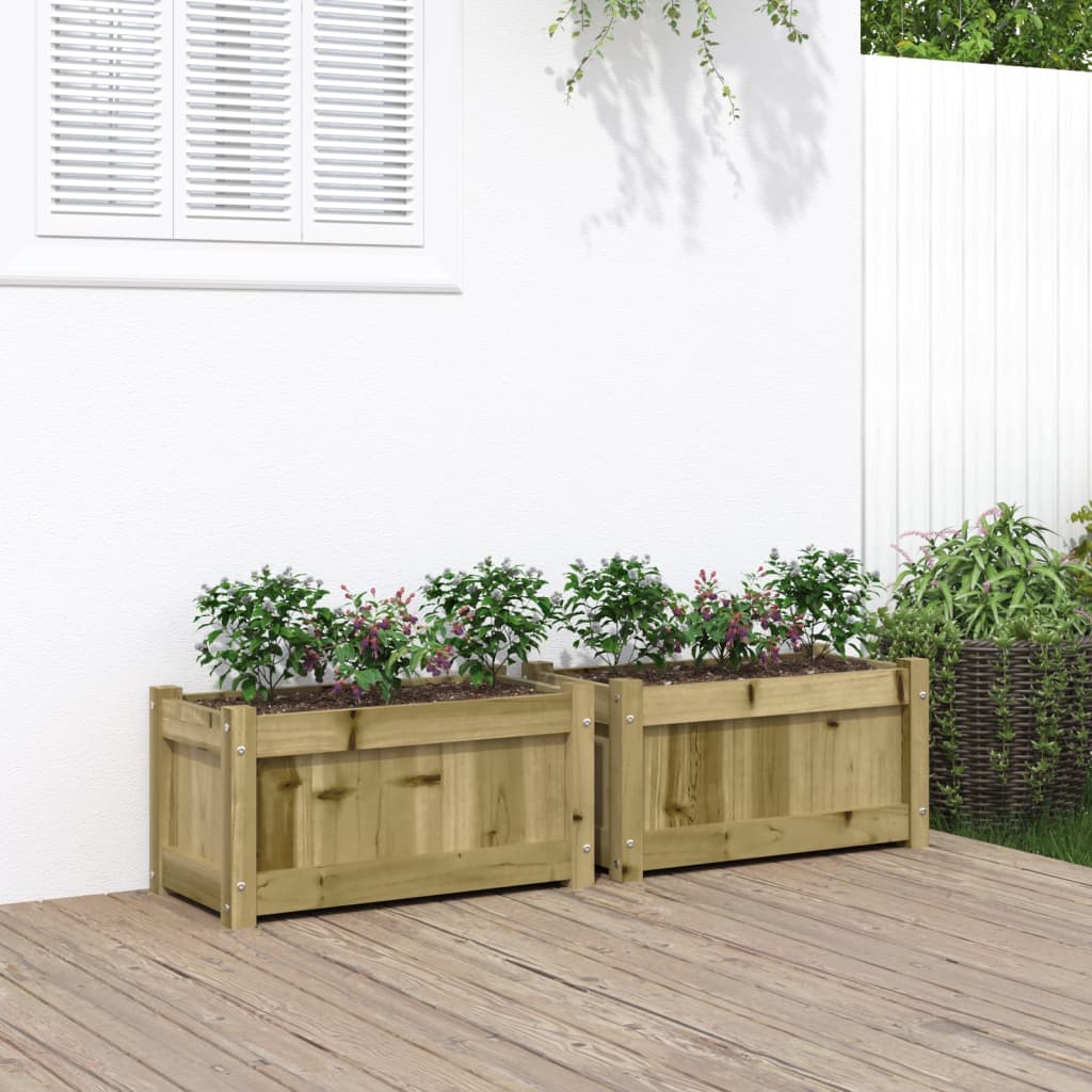 Vidaxl-Pflanzer 2 PC CM imprägniertes Holz