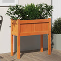 VIDAXL -Planzer mit Beinen 70x31x70 cm Kiefernholz Waschbraun