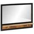 Vidaxl spiegel met schap 80x8x55 cm glas en massief mangohout