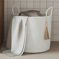 Vidaxl opbergmand ø 40x35 cm katoen wit