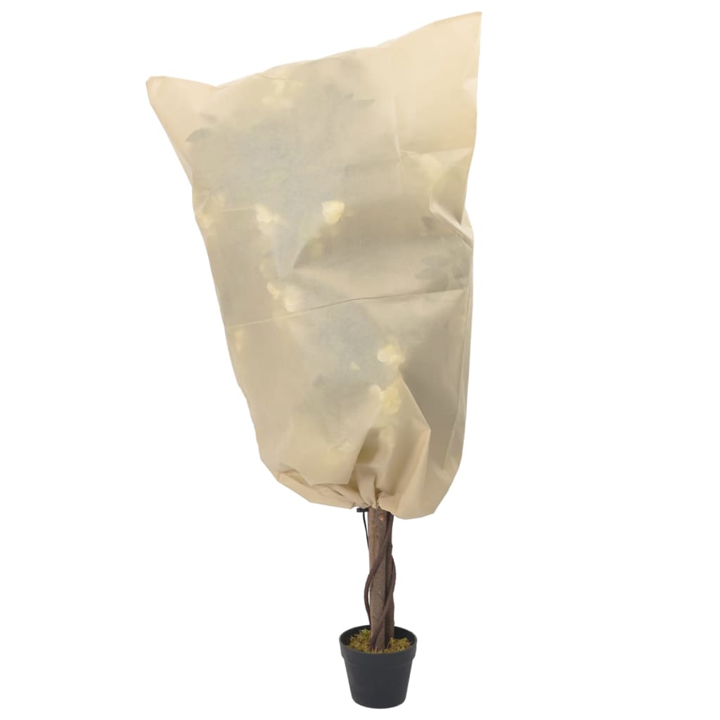 Vidaxl plantenhoezen met trekkoord 8 st 70 g m² 0,8x1 m