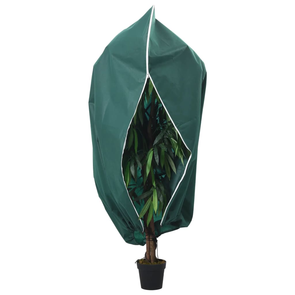 Vidaxl plantenhoezen met ritssluiting 10 st 70 g m² 1x1,55 m