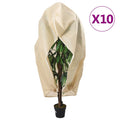 Vidaxl plantenhoezen met ritssluiting 10 st 70 g m² 3,93x3 m