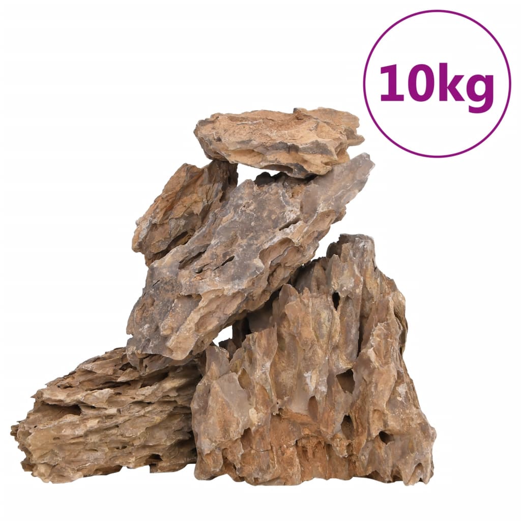 VidaXL Dragon Stones Gemischte Farbe 10 kg 10-30 cm
