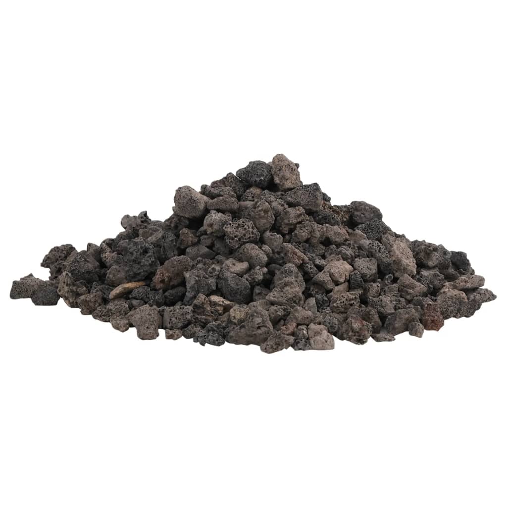 Vidaxl Lavasteine ​​10 kg 1-2 cm schwarz