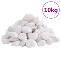 Vidaxl kiezelstenen gepolijst 2-5 cm 10 kg wit