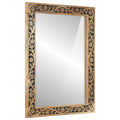 VidaXL Badezimmerspiegel 50x70x2,5 cm Festes Mangoholz und Glas