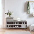 VIDAXL -Schuhschrank 102x36x60 cm eigentiertes Holz Sonoma Grey
