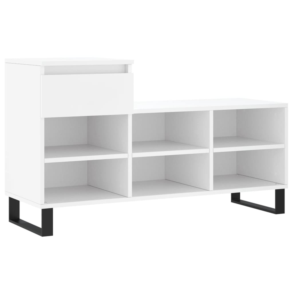 VIDAXL -Schuhschrank 102x36x60 cm ordentliches Holz weiß