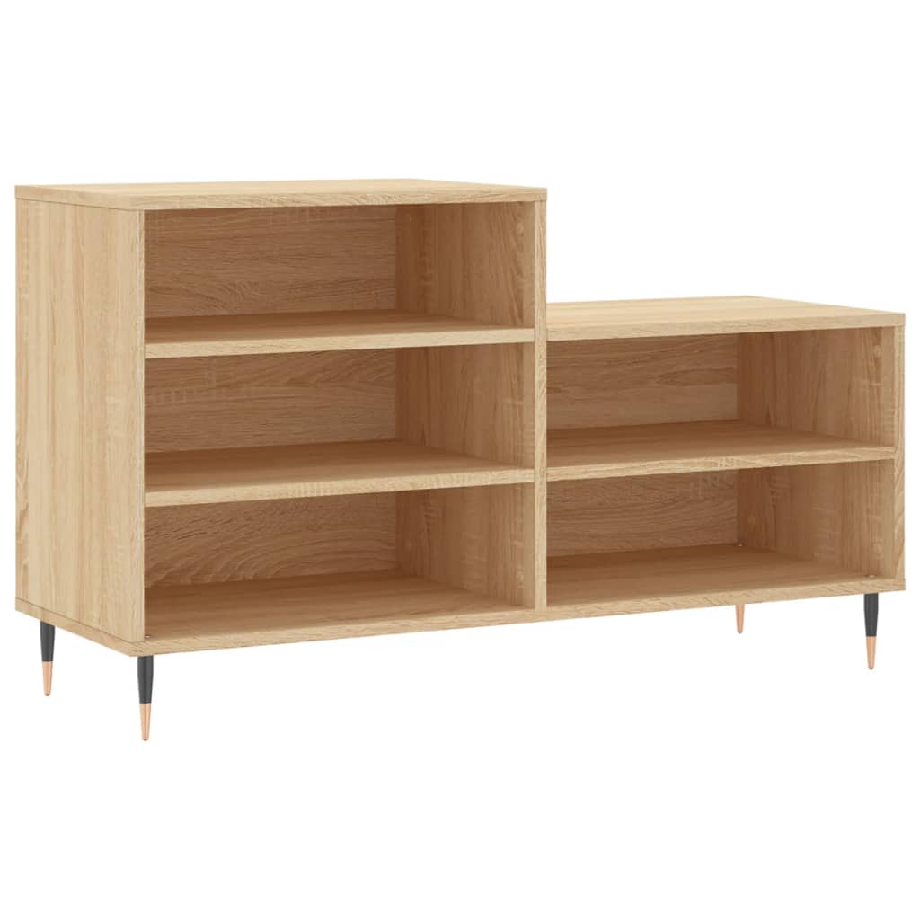 VIDAXL -Schuhschrank 102x36x60 cm aus Holz Sonoma Eiche gefärbt