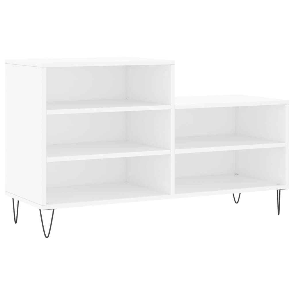 VIDAXL -Schuhschrank 102x36x60 cm ordentliches Holz weiß