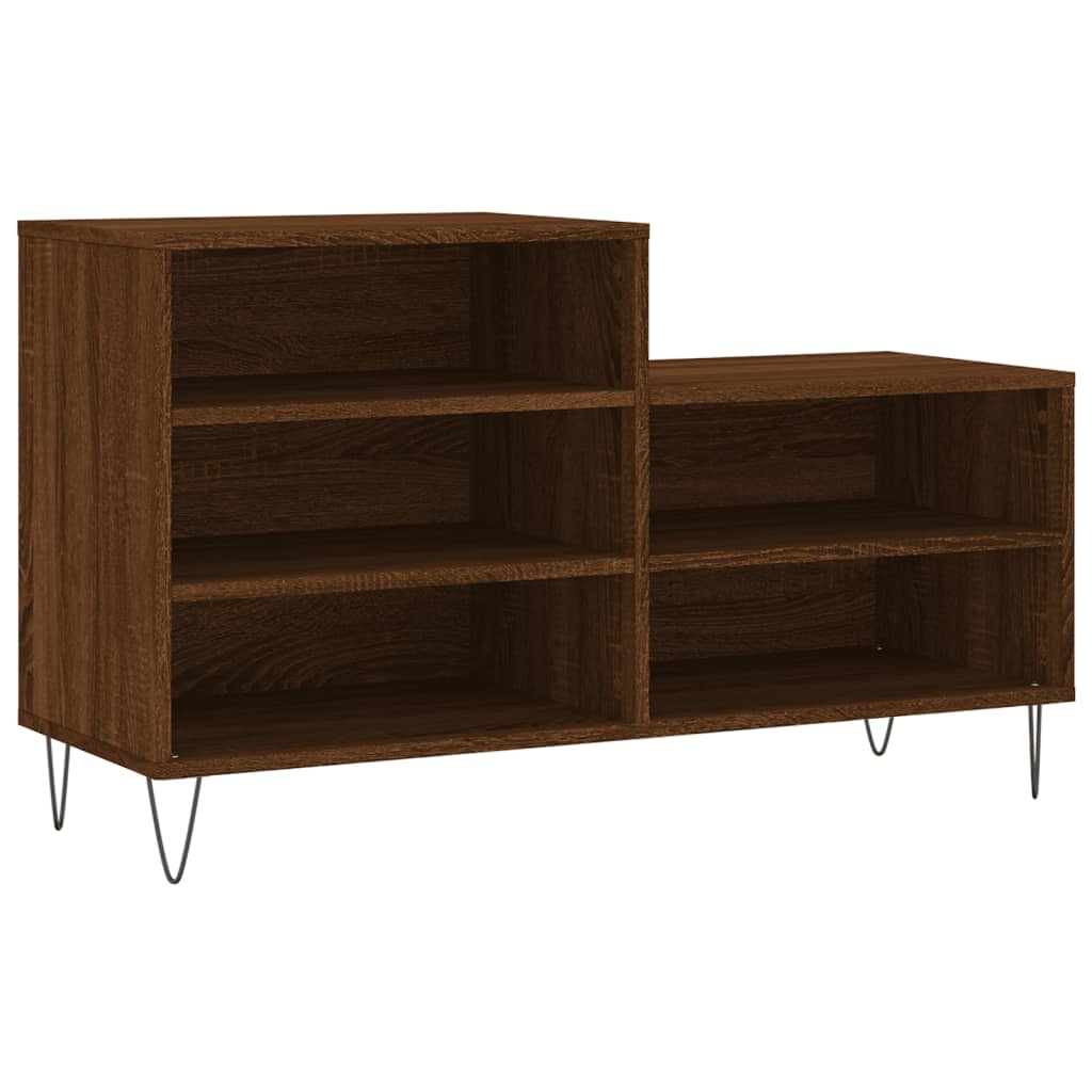 VidaXL Schuhschrank 102x36x60 cm Eigenschaften Holzbraune Eiche Farbe